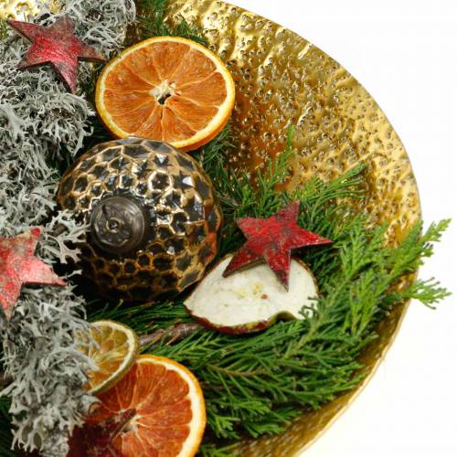 Artikel Goldene Dekoschale Metall Ø35/46cm 2er-Set