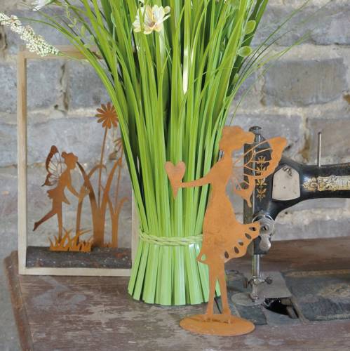 Floristik24 Deko-Figur Elfe Edelrost H24cm