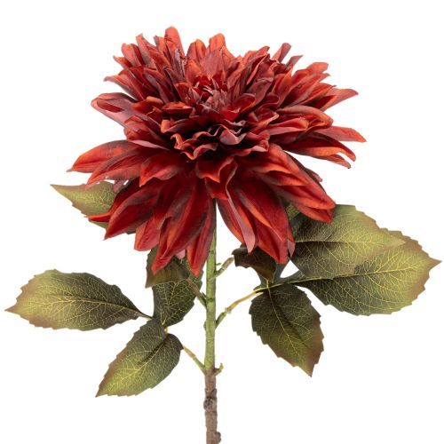 Kunstblume Dahlie aus Seidenstoff Rot mit Stiel 68cm online kaufen | Floristik24.ch