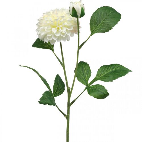 Artikel Dahlie Künstlich Kunstblumen Creme Grün 2 Blüten 60cm
