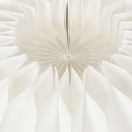 Wabenpapier Kürbis rund 24 cm weiss für Trockenblumen und Herbstdeko, 4 Stück | Floristik24.ch