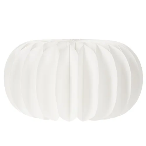 Wabenpapier Kürbis rund 24 cm weiss für Trockenblumen und Herbstdeko, 4 Stück | Floristik24.ch