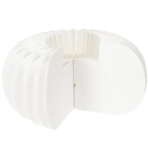 Wabenpapier Kürbis rund 24 cm weiss für Trockenblumen und Herbstdeko, 4 Stück | Floristik24.ch