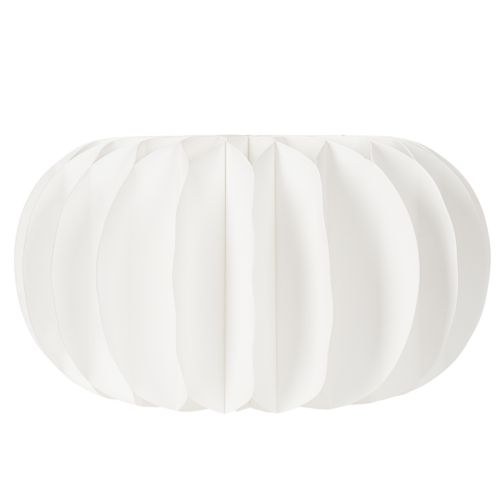 Papier-Dekokugel Kürbisform 34cm Weiss 2er-Set | Floristik24.ch