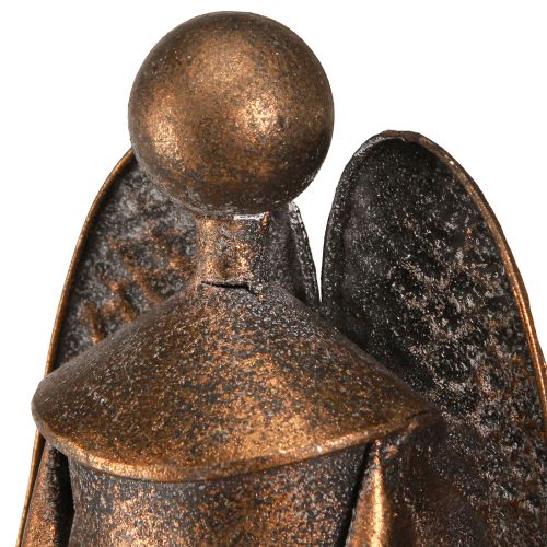 Floristik24 Deko Engel mit Stern Metall Weihnachten Bronze H52cm