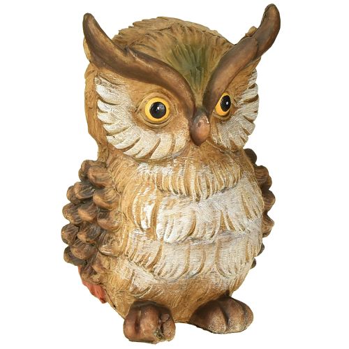 Deko Eule Dekofigur Handbemalt Herbst Deko Polyresin H14cm