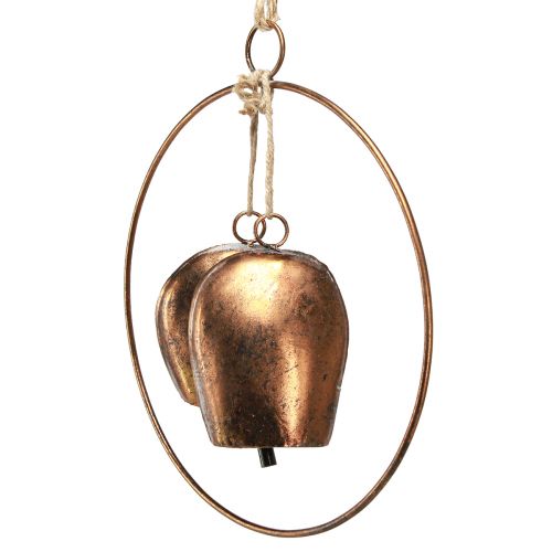 Artikel Traditionelle Weihnachtsglocken im Bronze-Look Hängedekoration Türglocken Ring Ø29cm