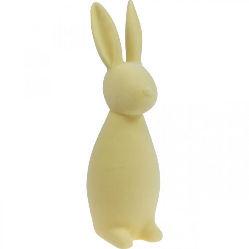 Artikel Deko Hase Deko-Osterhase – 2. Wahl – Beflockt Gelb H47cm