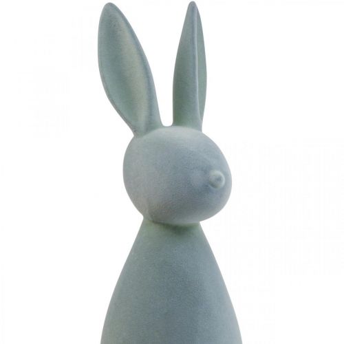 Floristik24 Deko Hase Deko-Osterhase Beflockt Graugrün H69cm