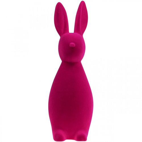 Floristik24 Deko Hase Pink Deko-Osterhase – 2. Wahl – Beflockt H47cm