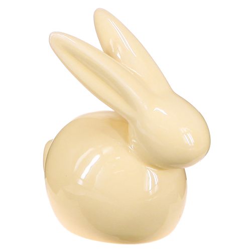 Artikel Deko Hase Gelb Grün Braun Moderne Keramikfigur für Ostern 8,5×4,5cm 3St