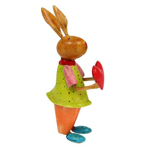 Floristik24 Deko Hase aus Metall 20cm bunt