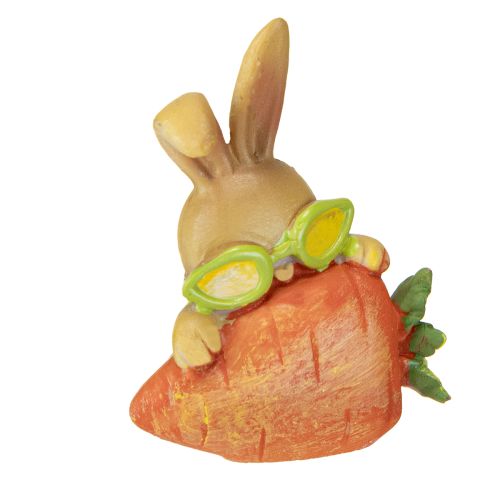 Deko Hase mit Möhre Osterhasen Deko Figuren H5,5cm 6St