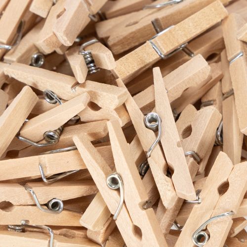 Deko-Holzklammern 3 cm Natur 72 Stück aus Holz | Floristik24.ch