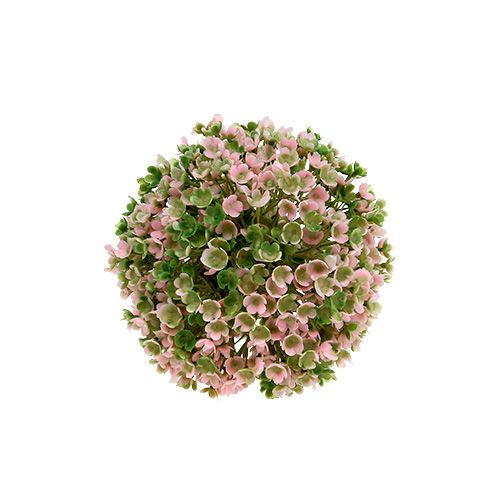 Floristik24 Mini Deko Kugel Rosa-Grün künstlich Ø10cm 1St