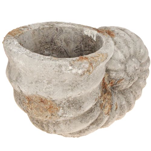 Floristik24 Deko Muschel Stein Optik Blumentopf 22,5x13,5x13,5cm