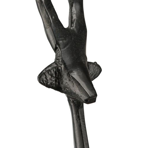 Floristik24 Deko Rentier Metall Dekofigur in Schwarz 15cmx8cmx53cm