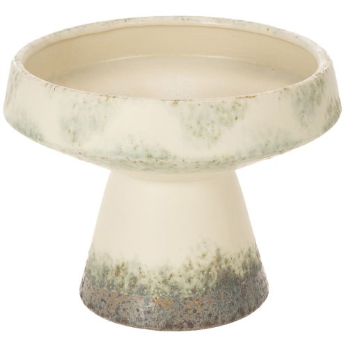 Keramik Dekoschale Creme Graugrün Ø20cm H16cm für Innenräume online kaufen | Floristik24.ch
