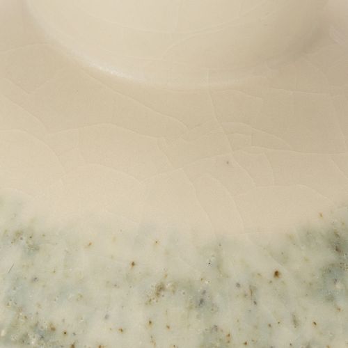 Keramik Dekoschale Creme Graugrün Ø20cm H16cm für Innenräume | Floristik24.ch