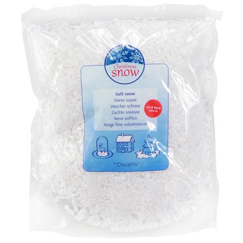 Artikel Deko Schnee Schneeflocken Weiß Winterdeko Weiß 2,8l