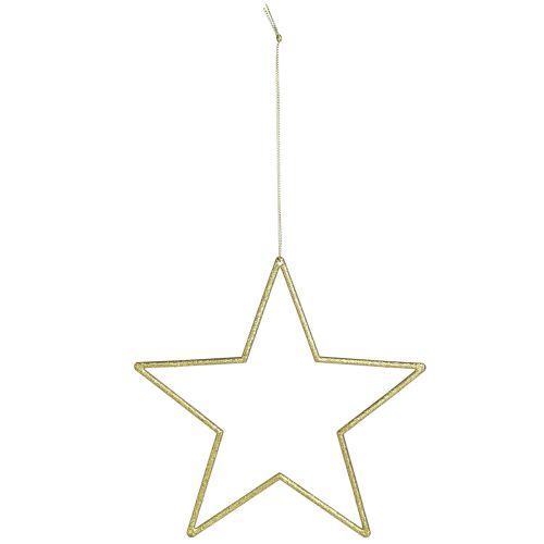 Artikel Deko Sterne Gold mit Glitter Baumschmuck 18cm, Weihnachtsdeko Goldsterne 8 St