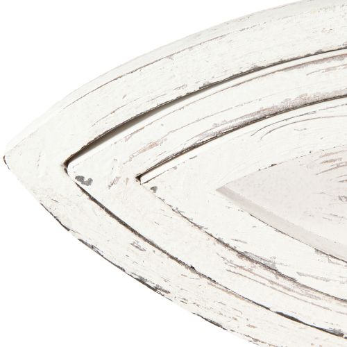 Artikel Deko Tablett Holz Fisch Weiß Natur L30/40/50cm Set 3St