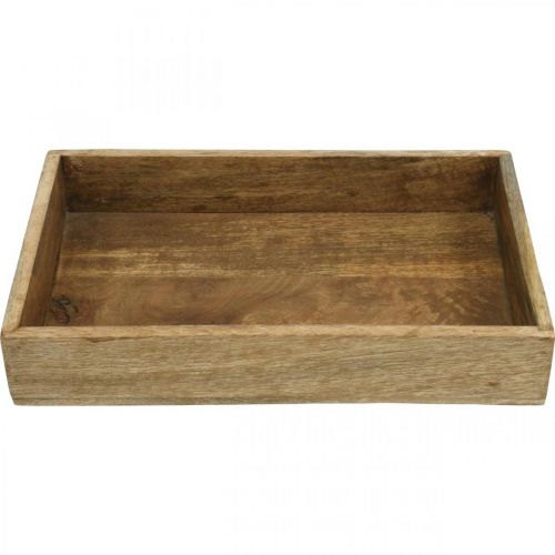 Floristik24 Deko Tablett Holztablett rechteckig Gesteckunterlage 32×22cm