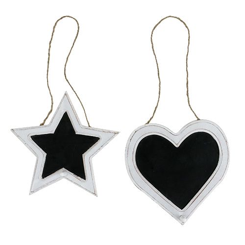 Deko-Tafel zum Hängen 17cm 4St