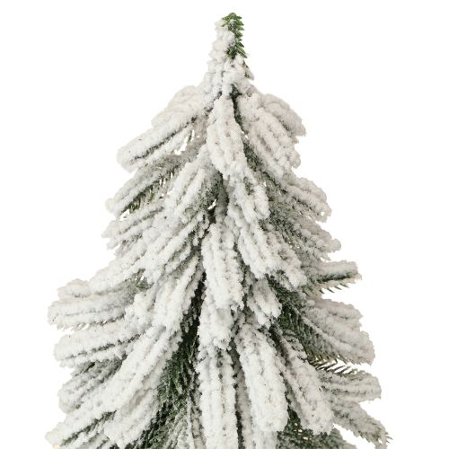 Floristik24 Deko Tannenbaum beschneit auf Holzsockel Ø15cm H30cm