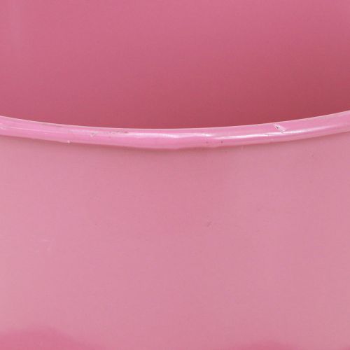 Artikel Deko Teetasse Metall Tasse mit Teller Pink Ø12 H10cm 8 St