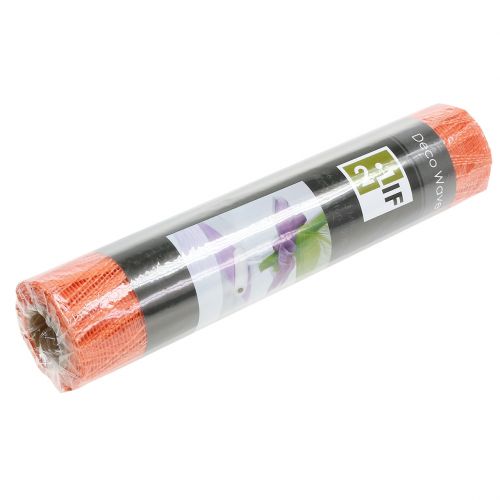 Floristik24 Deko Tischläufer Stoff Orange 26cm x 300cm