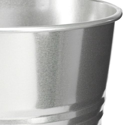 Floristik24 Deko Vase Metall konisch Hohe Vase Silber H34cm Vase 11L