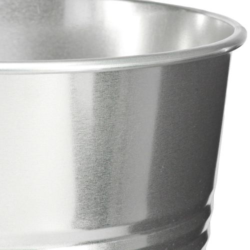 Floristik24 Deko Vase Metall konisch Hohe Vase Silber H38,5cm 14,5L