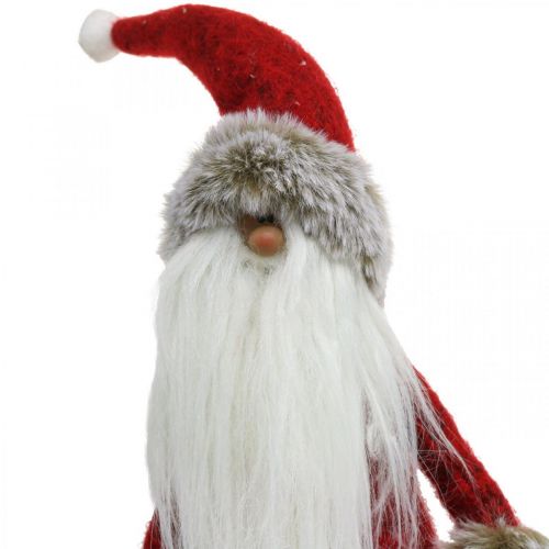 Floristik24.ch Deko Weihnachtsmann stehend Dekofigur Santa Claus Rot  H41cm-06030