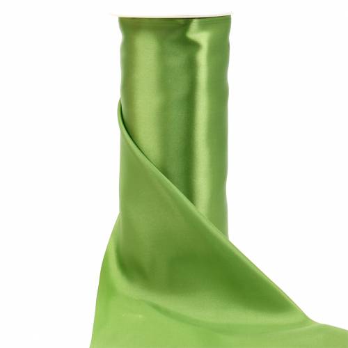 Floristik24 Satinband Tischband Oliv-Grün 200mm 10m