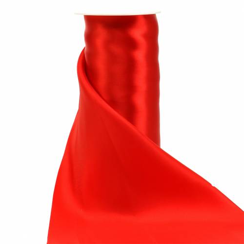 Floristik24 Satinband Tischband Rot 200mm 10m