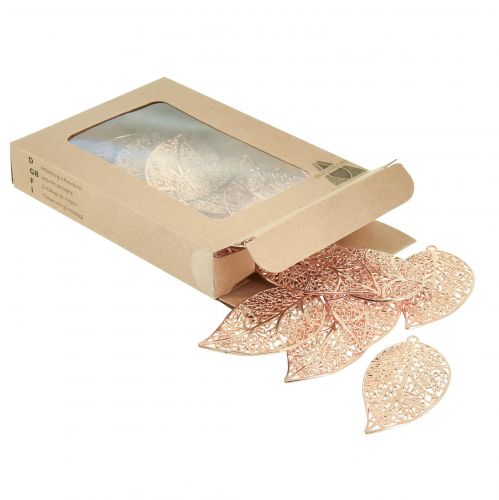 Floristik24 Deko Blätter zum Hängen Metall Deko Gold 5,5cm 24 St