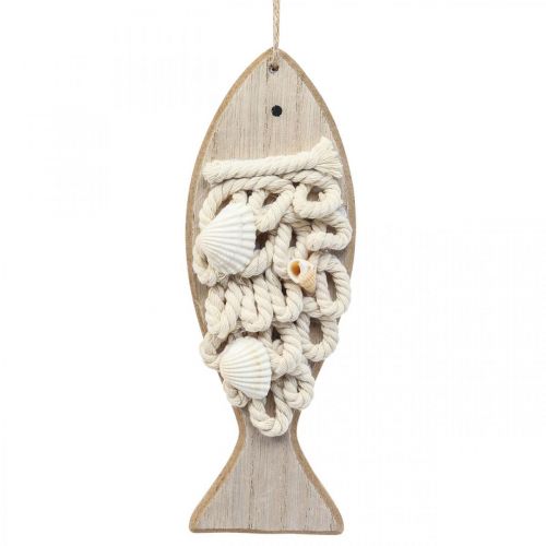 Artikel Deko Fisch Anhänger Holzfisch Maritime Deko Holz 6,5×19,5cm