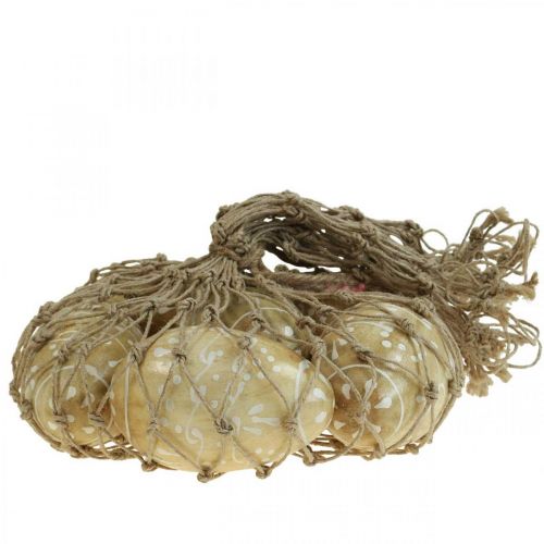 Floristik24 Holzeier, Dekoeier, Ostereier aus Mangoholz 8×5cm 6 St