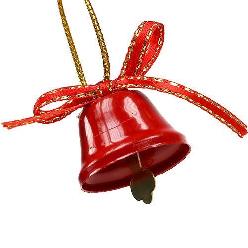 Floristik24 Deko-Glocke Rot 2,5cm 12St