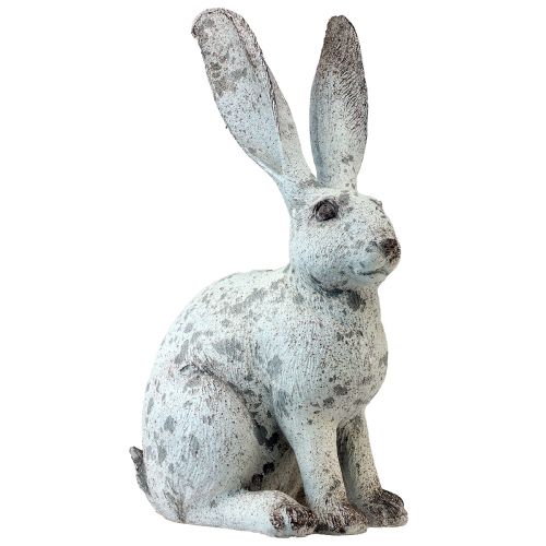 Deko Hase Sitzend Shabby Chic Weiß Dekofigur H46,5cm