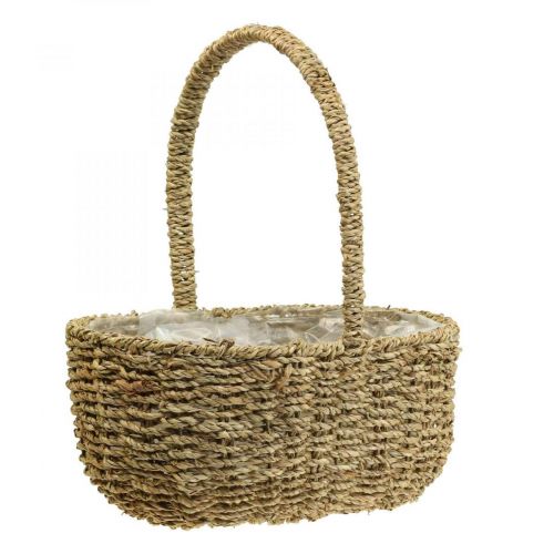 Deko Korb mit Henkel Pflanzkorb Blumenkorb 23×31×37cm