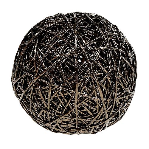 Deko-Kugel Dunkelbraun Ø15cm | Floristik24.ch