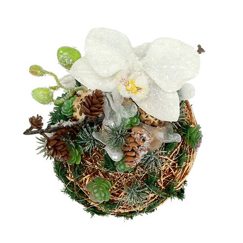 Deko-Kugel Dunkelbraun Ø15cm | Floristik24.ch