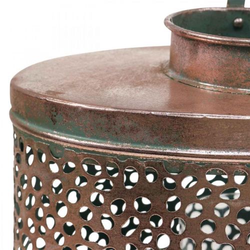 Floristik24 Deko Laterne oval Windlicht Tischdeko Metall 27×16×23cm