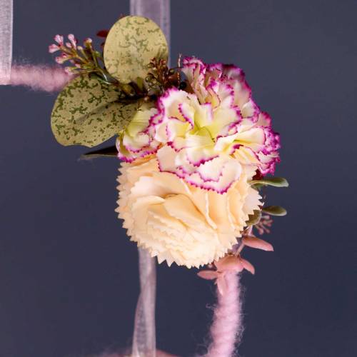 Floristik24 Künstliche Deko-Nelke Gelb 6St