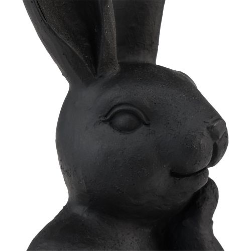 Floristik24 Deko Osterhase Schwarz Hasenbüste Osterdeko 22,5cm