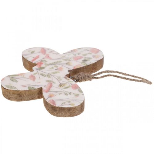 Artikel Deko Schmetterling Holz Dekoanhänger Muster 15x12x2cm