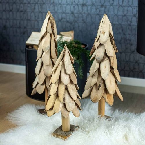 Floristik24 Deko Tannenbaum Holz rustikal Weihnachtsbaum H55cm