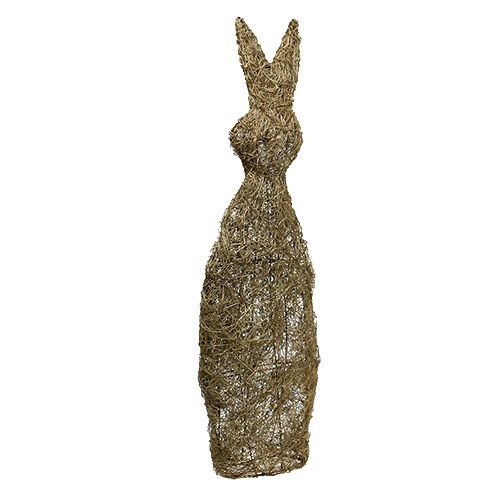 Floristik24 Deko Hase aus Rebe Natur 80cm 1St